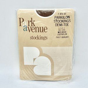 Park Avenue Stockings Parkilon Stockings Demi-Toe Medium Beige